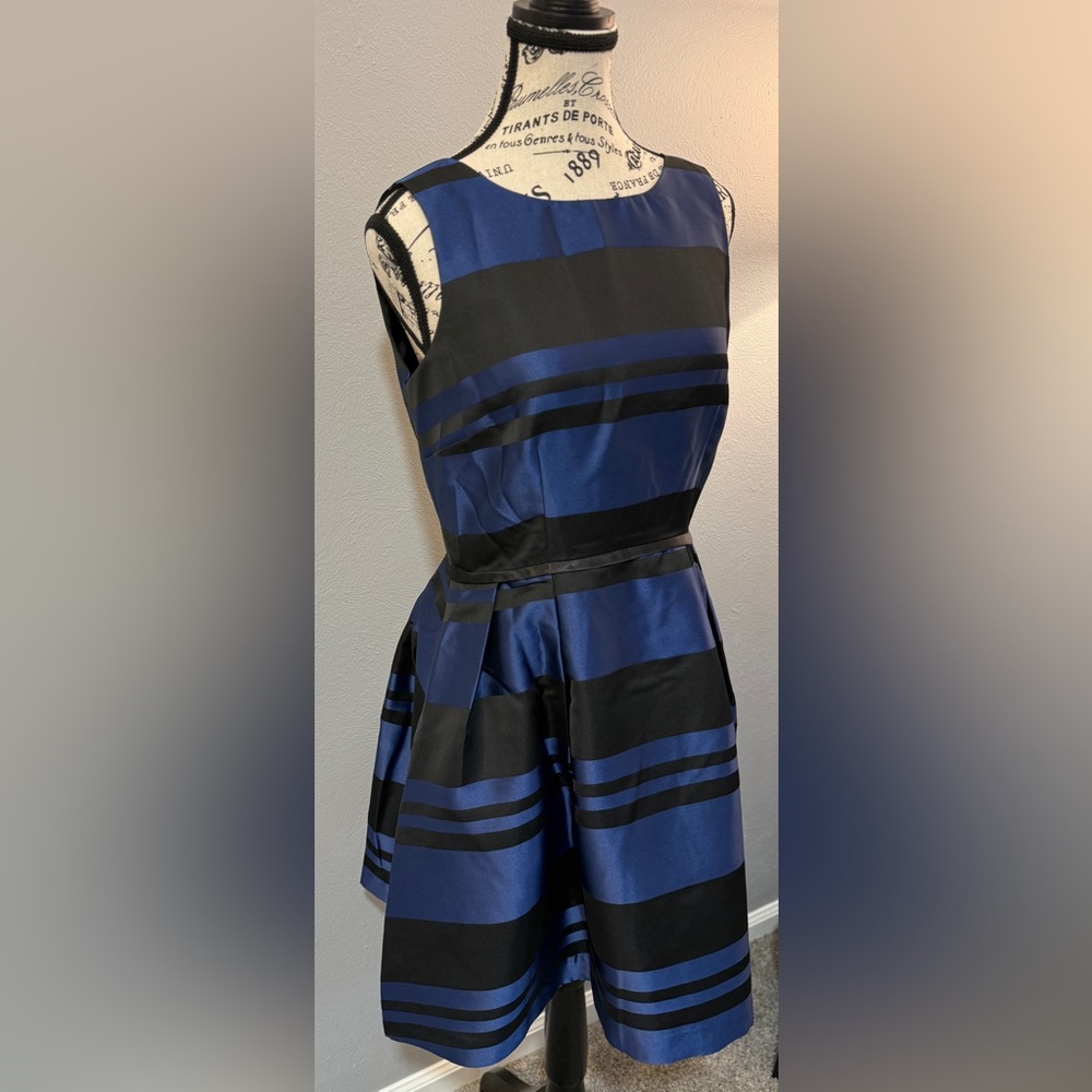 NWT Southern Tide Sleeveless Stripe Fit-and-Flare Dress - Picture 5 of 13